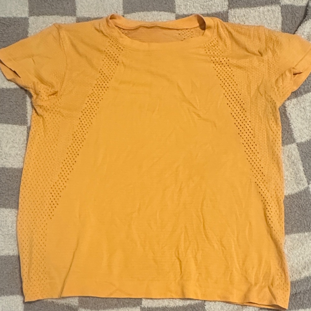 lululemon athletica Short Sleeve Tee in Mustard Yellow